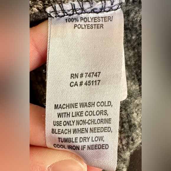 Natural Reflections Heathered Gray Button-Up Sweater - Picture 5 of 7